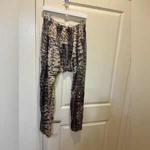 Isabel Marant Women’s Silk Snakeskin Print Harem Pants Luxury Animal Print Sz 1
